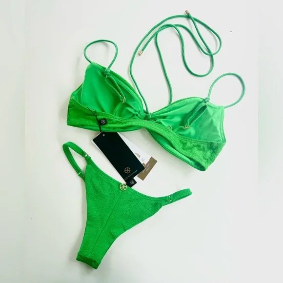 VIX Kelly Green Bikini (Top & Bottom Different Sizes) - Picture 2 of 2